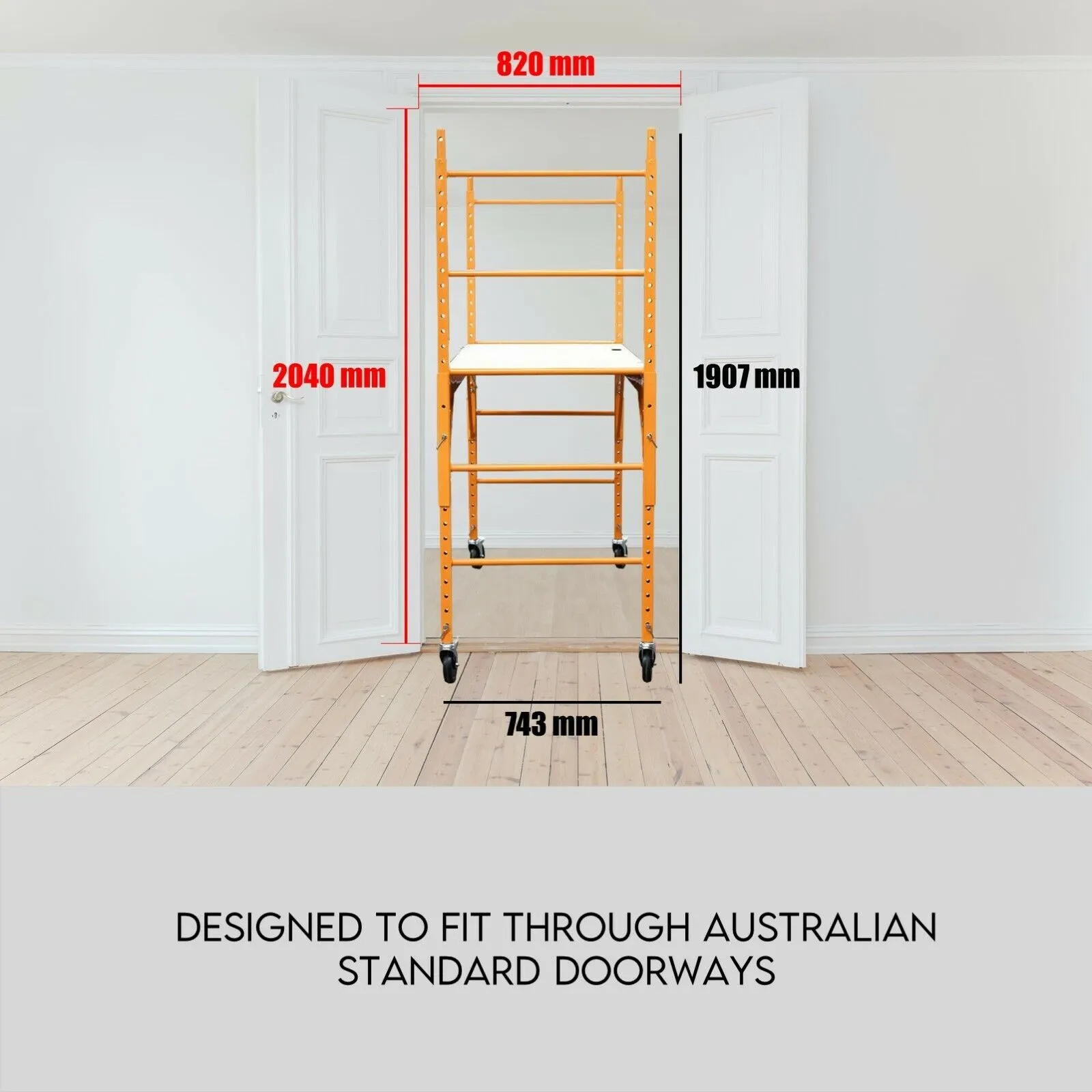450kg Mobile Scaffold Ladder Scaffolding Platform | Portable Ladder | Work Safety