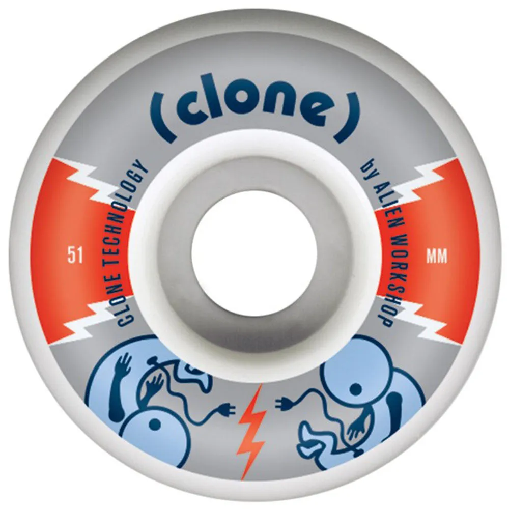 Alien Workshop Fetus Clone Skateboard Wheels - White - 51mm (Set of 4)
