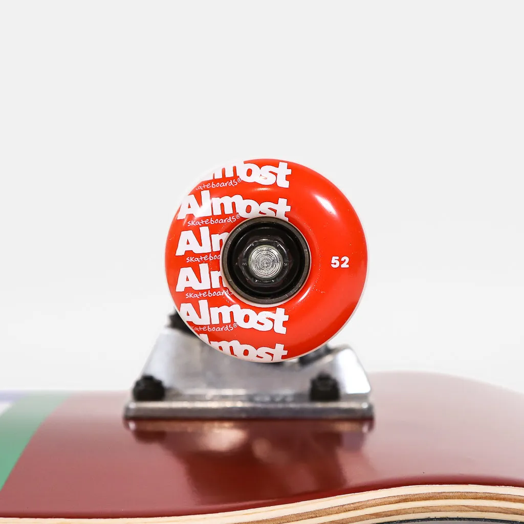 Almost Skateboards - 8.125" Ivy League First Push Complete Skateboard - Burgundy