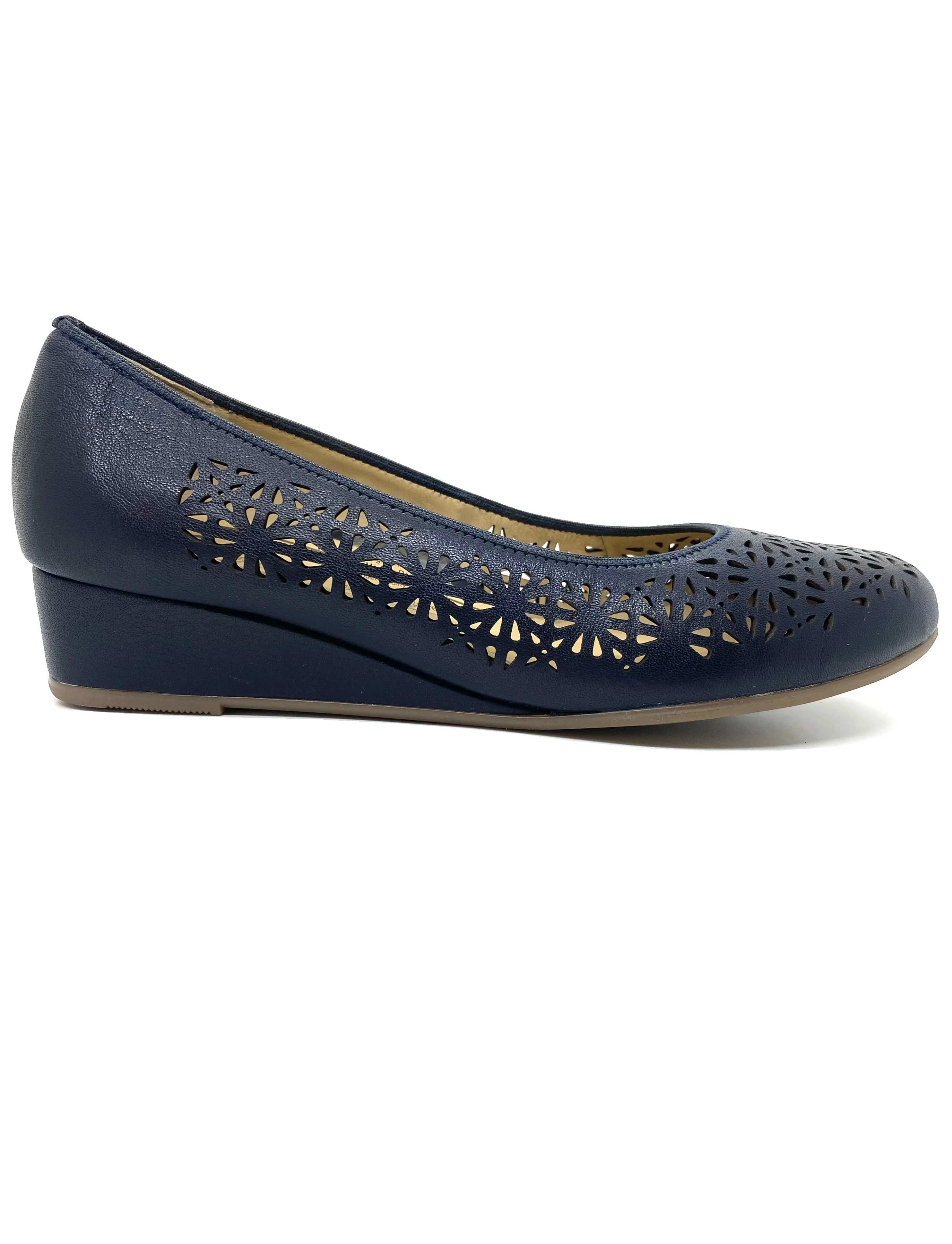 Ara ladies Laser Cut wedge Pump Shoe