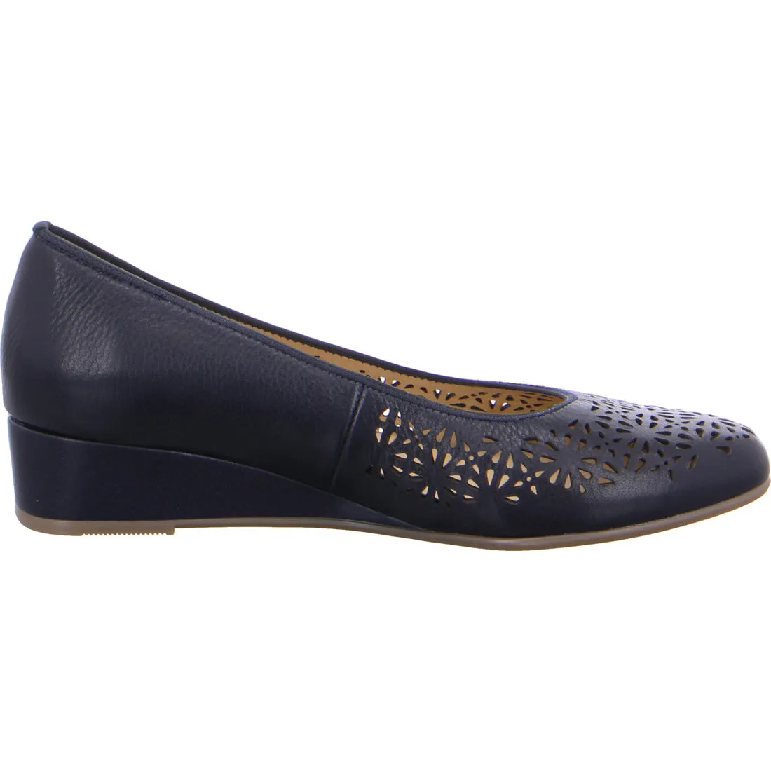 Ara ladies Laser Cut wedge Pump Shoe