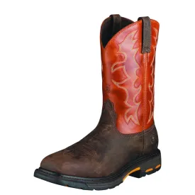 Ariat Men's Workhog Wide Sq Toe ST Work Boot - Dark Earth 10006961