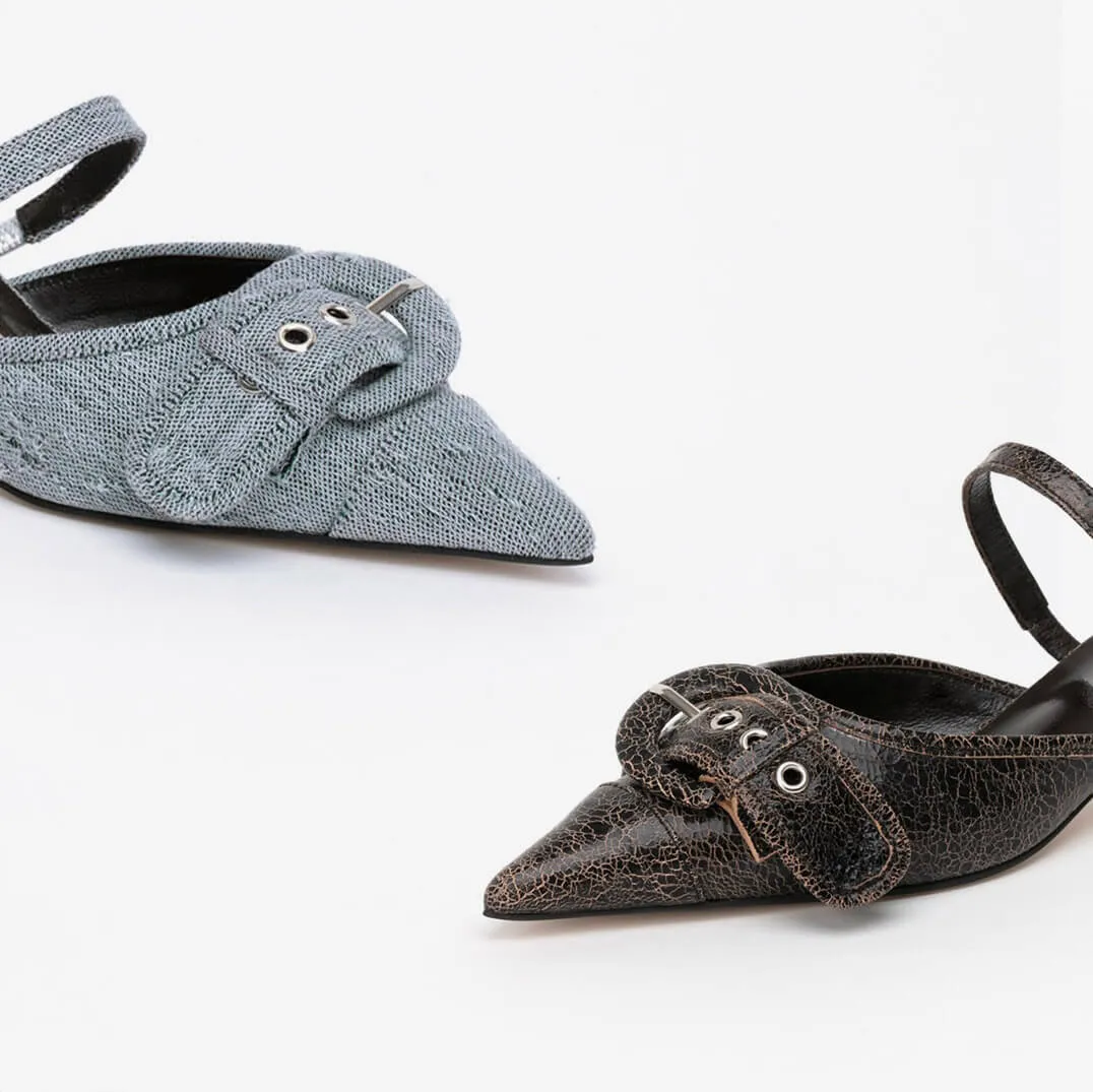 AYLA - belted mules