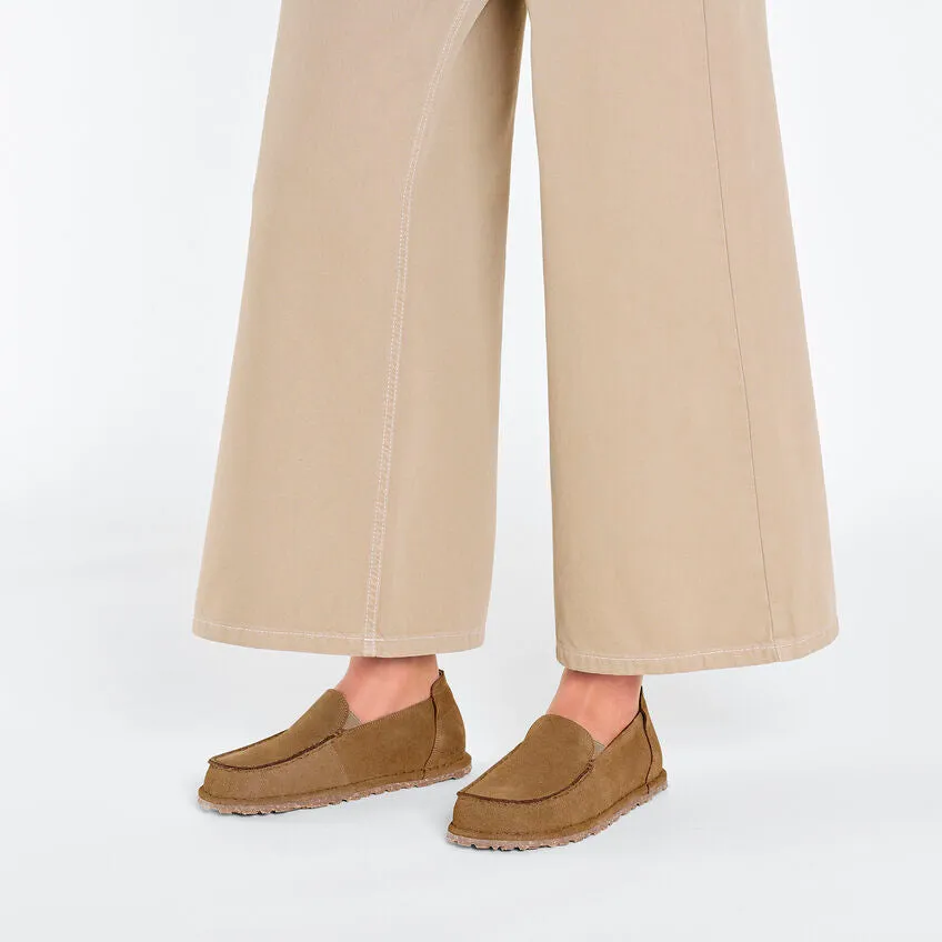 Birkenstock Utti - Gray Taupe - Suede Leather