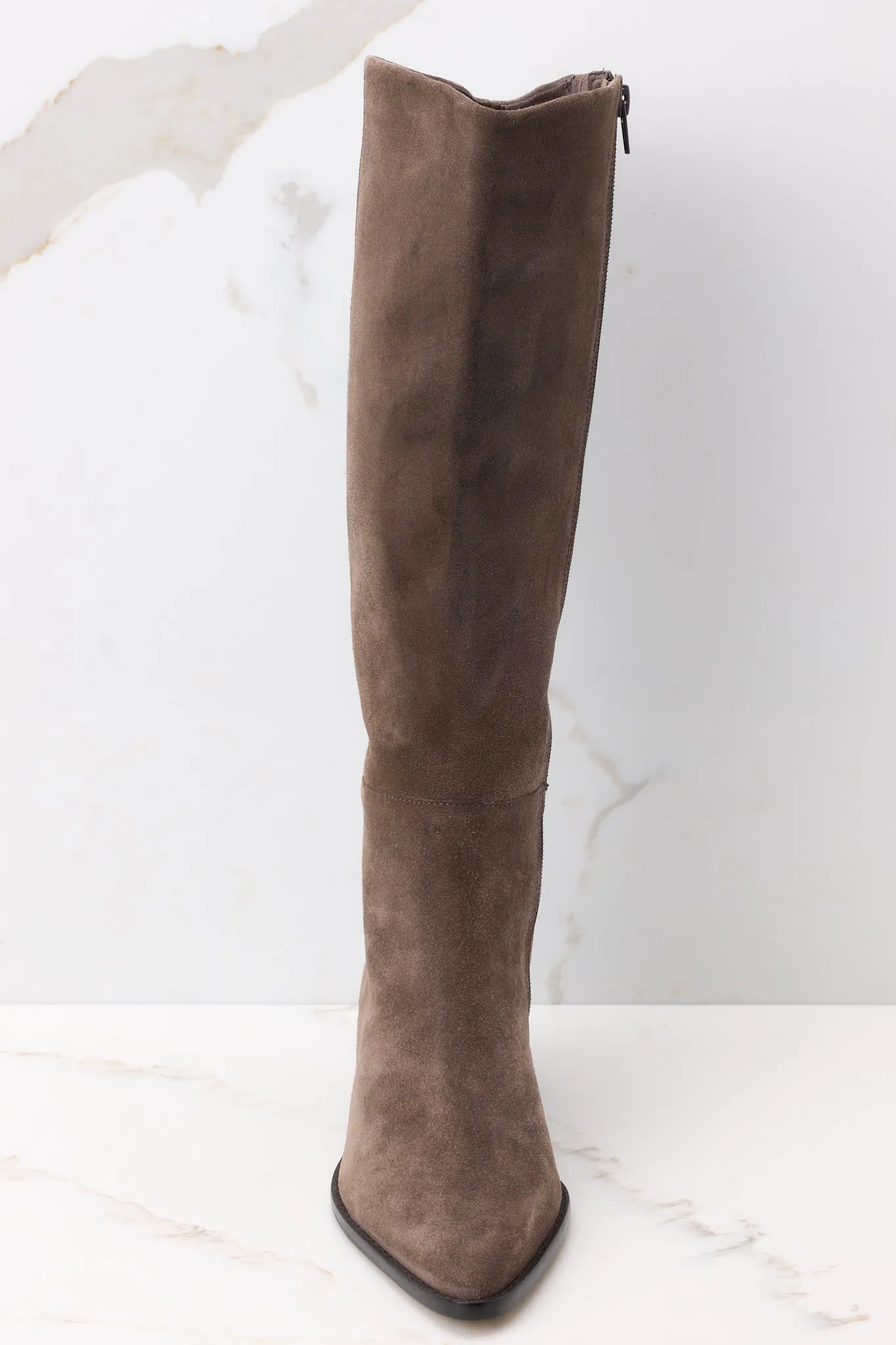 Bruna Smoke Suede Boots