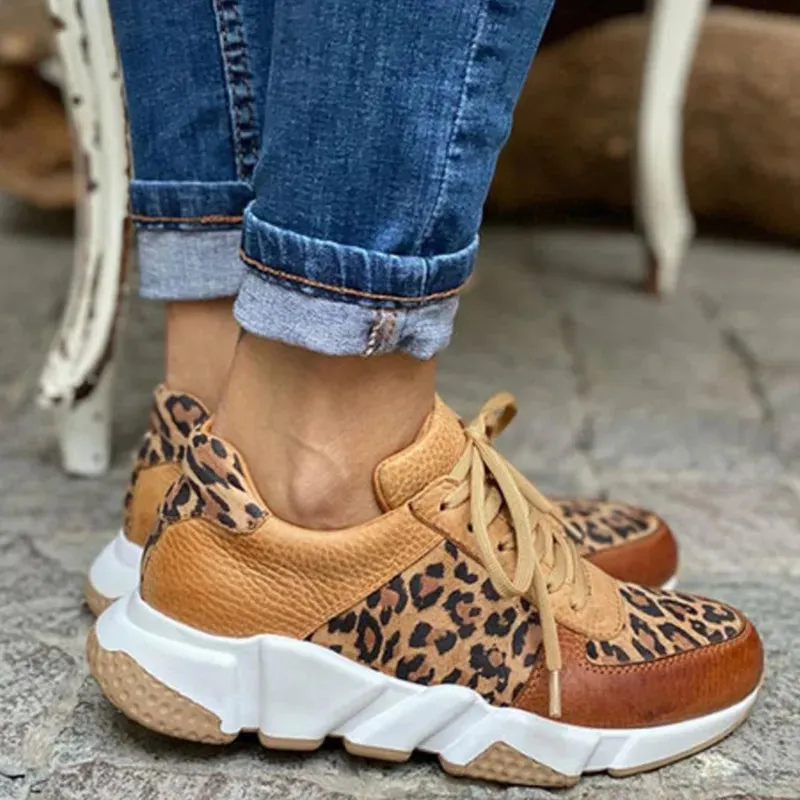 Calista  Leopard Print Slip-On Shoes