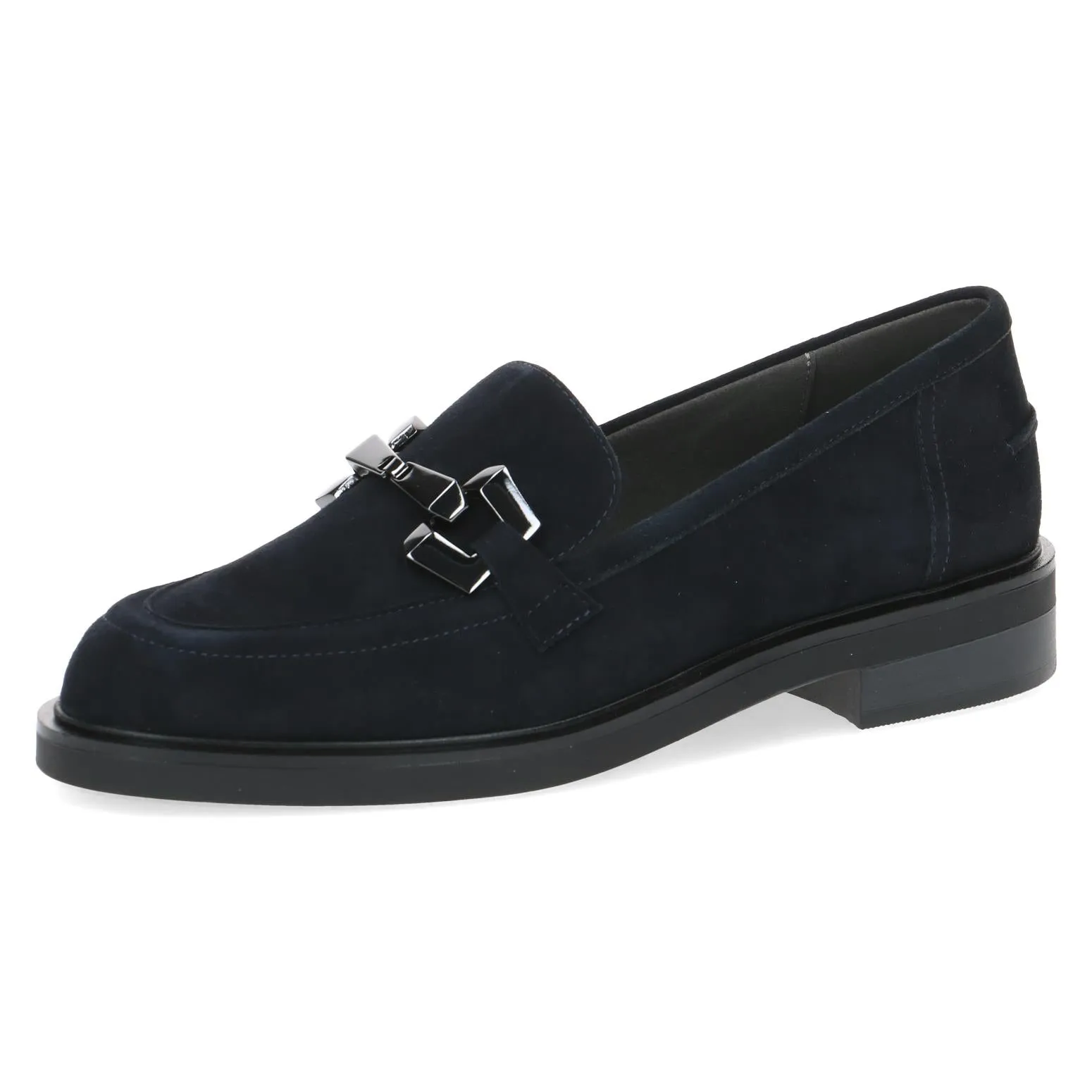 Caprice Ladies Snaffle Trim Suede Loafer