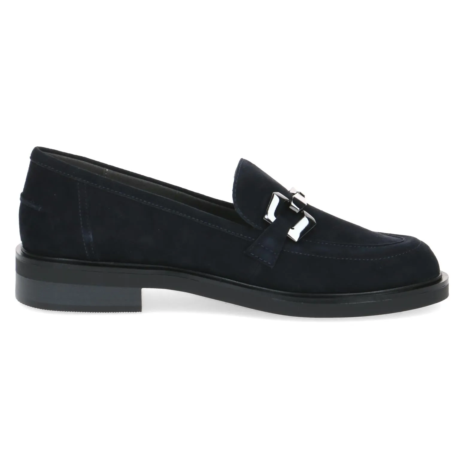 Caprice Ladies Snaffle Trim Suede Loafer