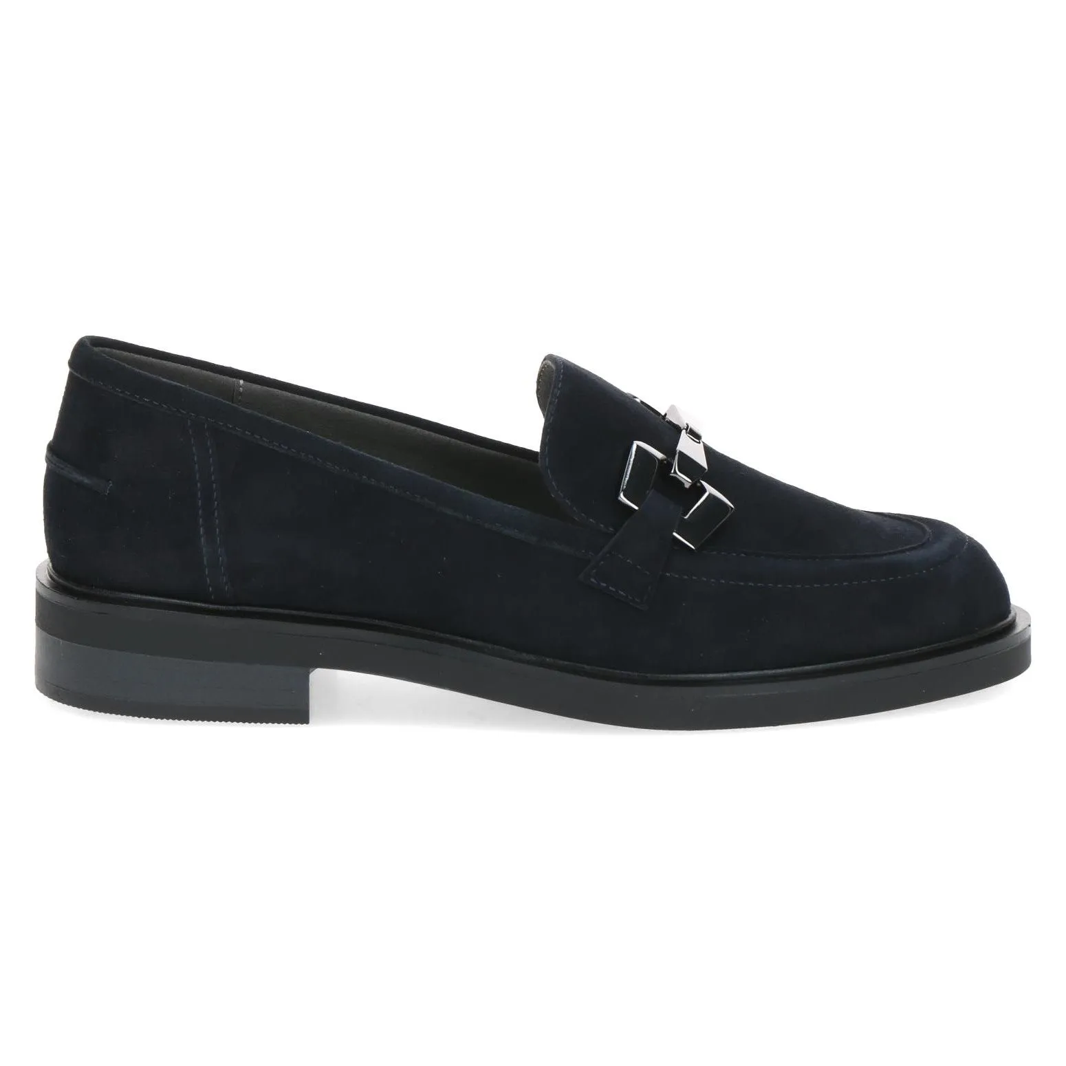Caprice Ladies Snaffle Trim Suede Loafer