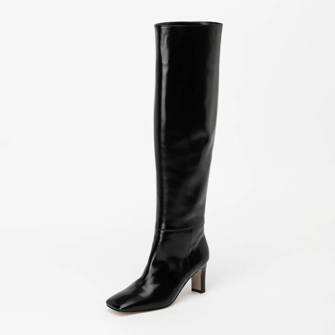CORA - Knee high leather boots