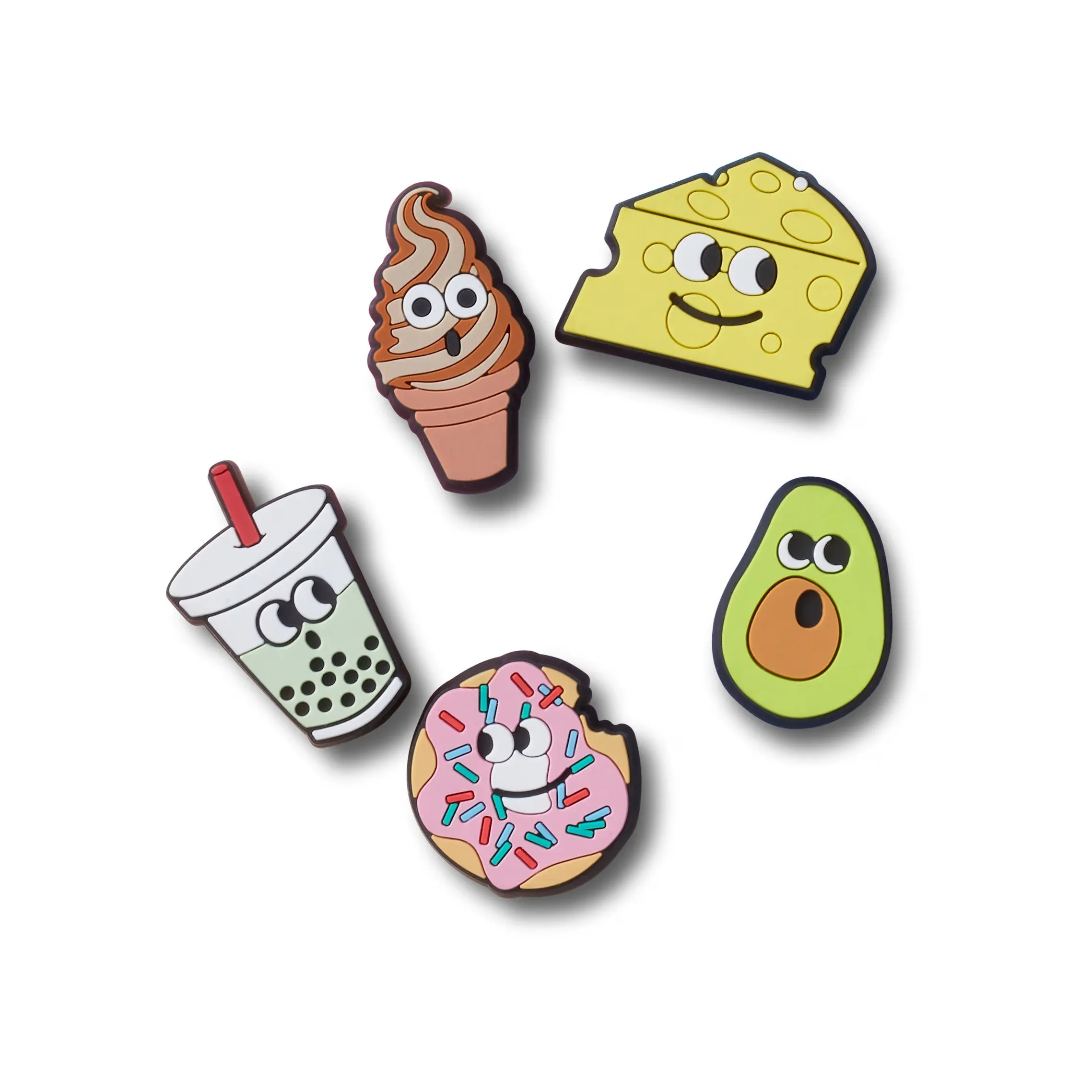 Crocs Jibbitz Charms - Lights Up Food Friends 5pk