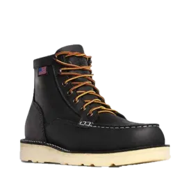Danner Men's Bull Run Black 6 Inch Moc Steel Toe Work Boots 15569