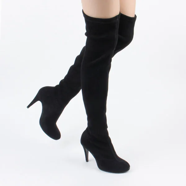 EVALINA - stretch over knee boots