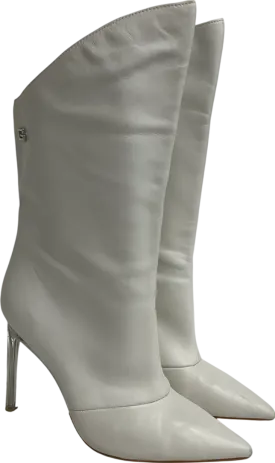 Guess White Knee High Boots UK 4
