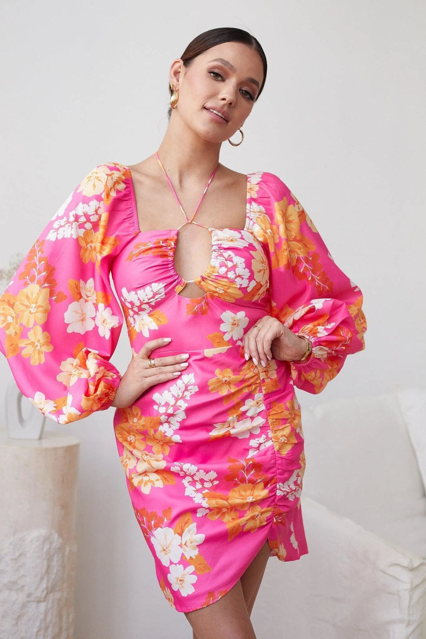 Kaniel Dress - Pink Floral