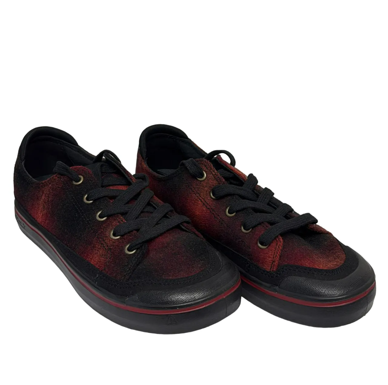 Keen Red and Black Suede Sneakers