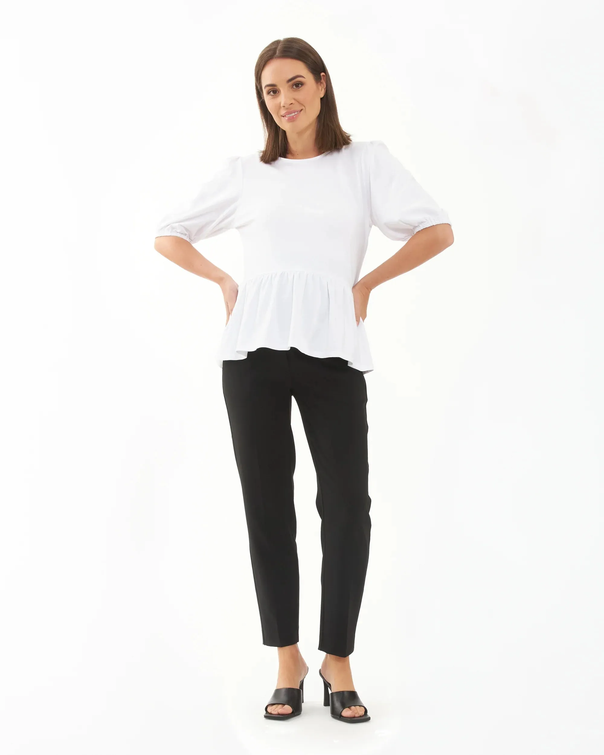 Nadia Peplum Top