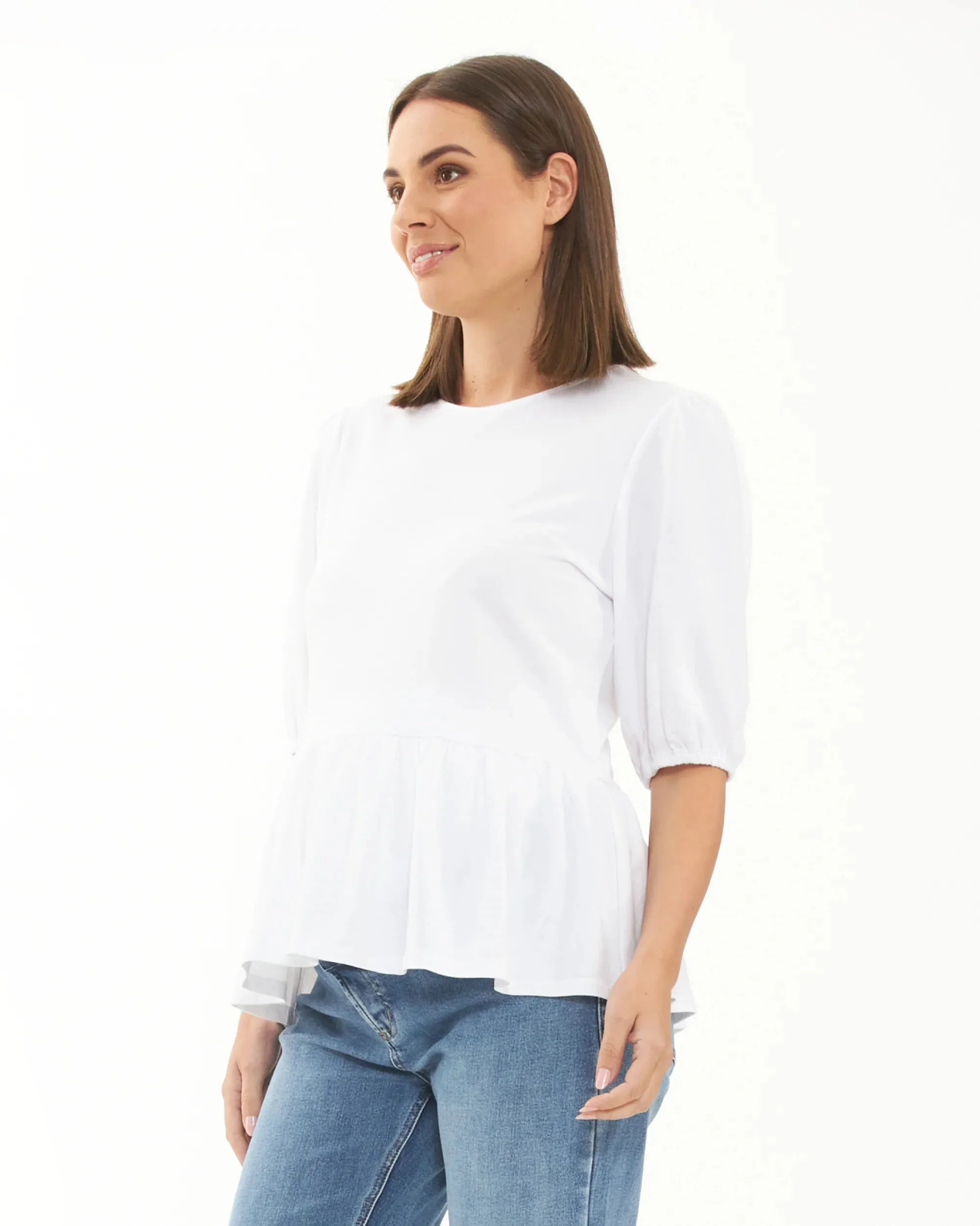 Nadia Peplum Top