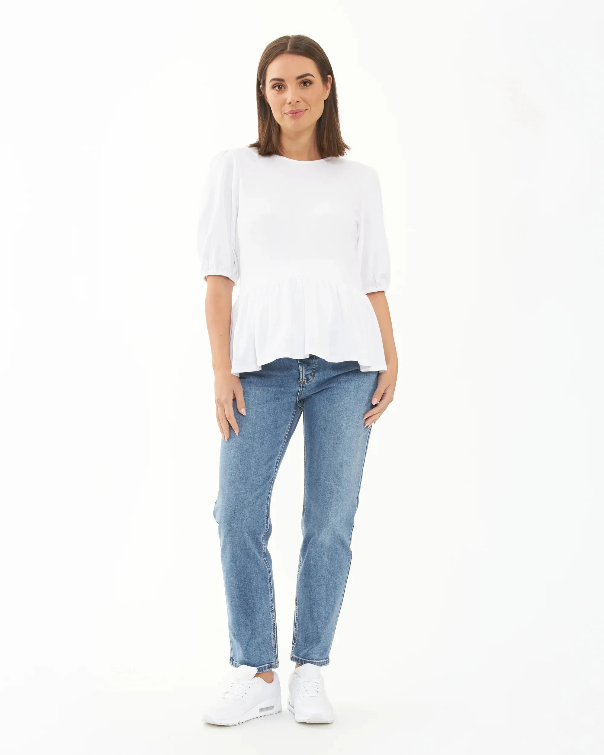 Nadia Peplum Top