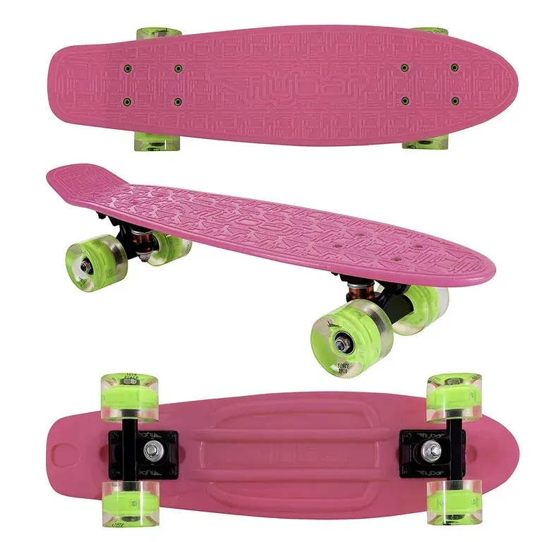 Plastic Cruiser Skateboard w/LED Wheels