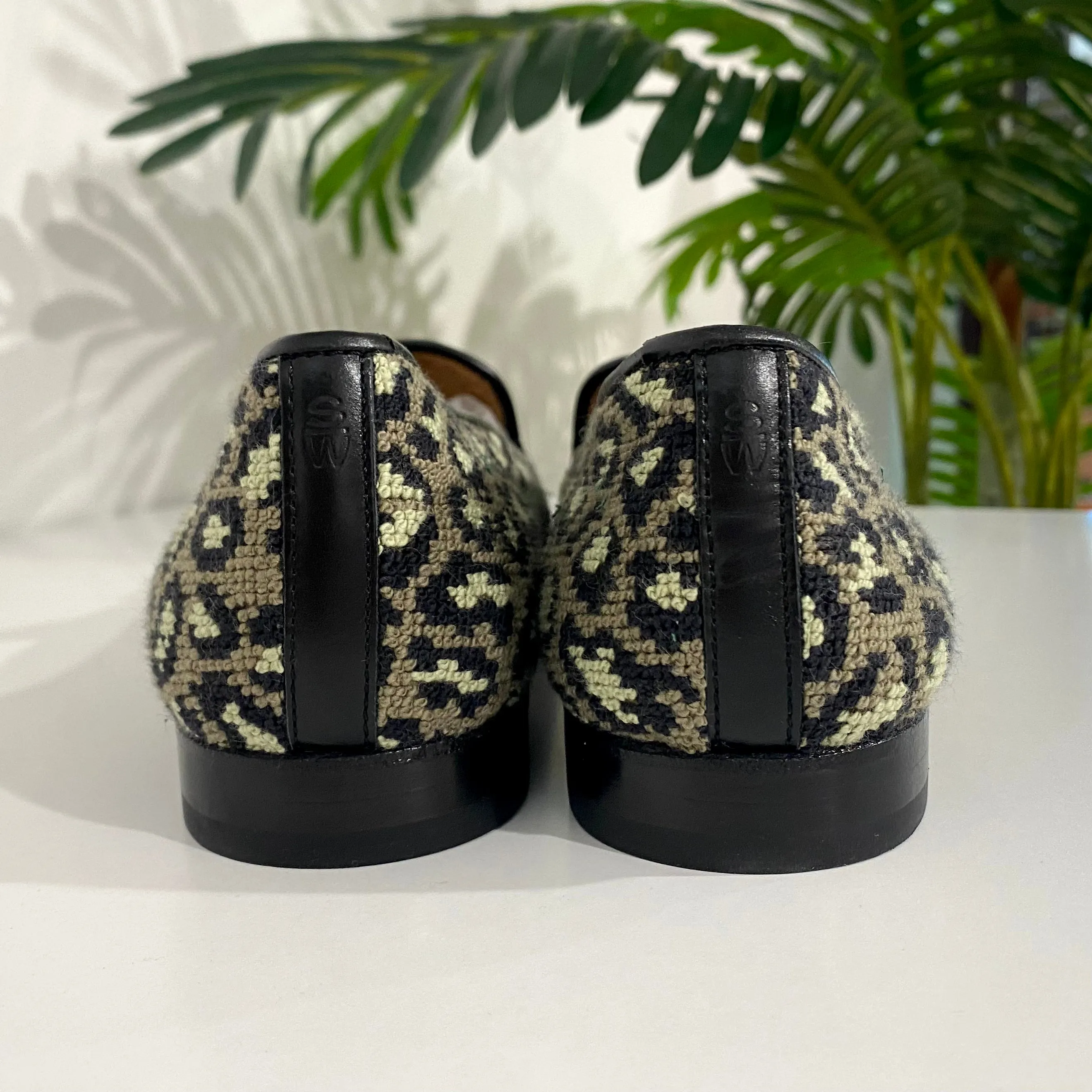 Stubbs & Wootton Leopard Loafers size 10