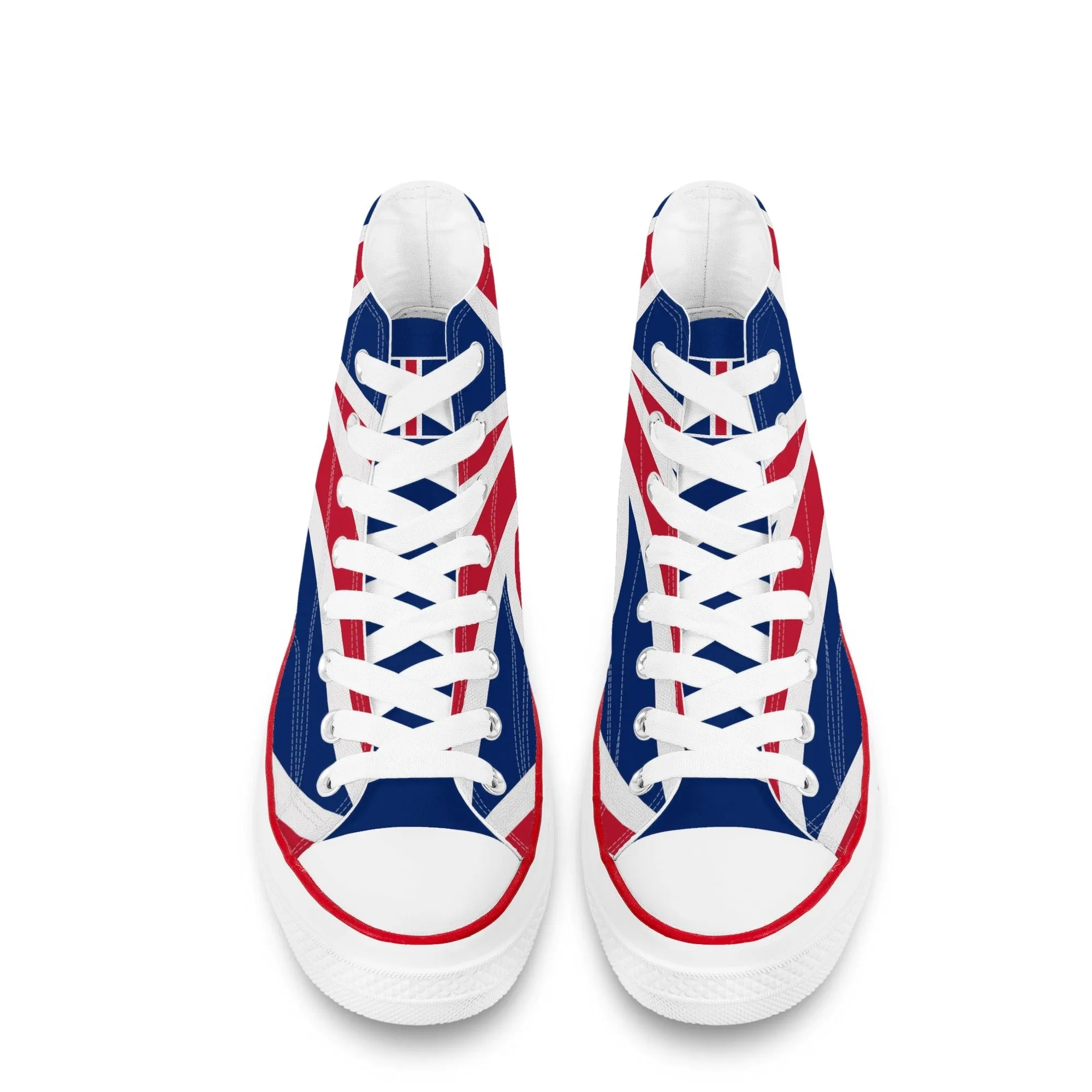 Union Jack British Flag | Punk Rock High Top Canvas Sneakers (Women's Sizes)