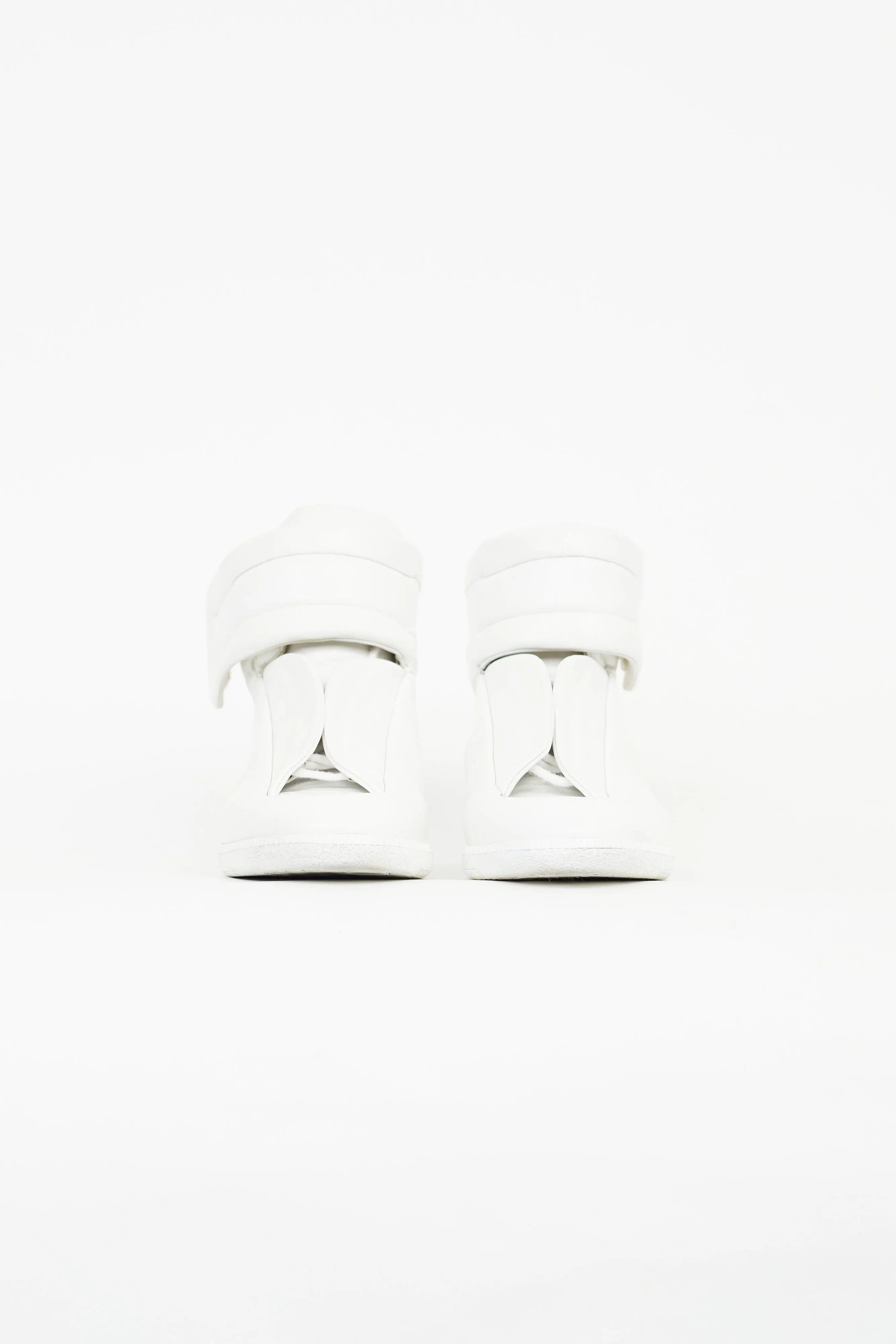 White Leather Future High Top Sneaker