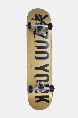 Zoo York City Logo Gold Skateboard 7.5"